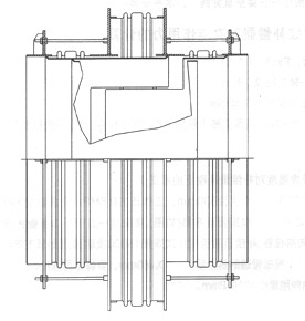 旁通压力伸缩节结构简图