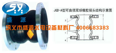 JGD-A型可曲挠双球体橡胶接头
